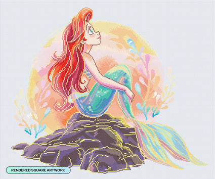 Diamond Painting Wishing 28.6" x 23.6" (71.9cm x 60cm) / Square with 67 Colors including 1 AB and 5 Fairy Dust Diamonds / 69,649