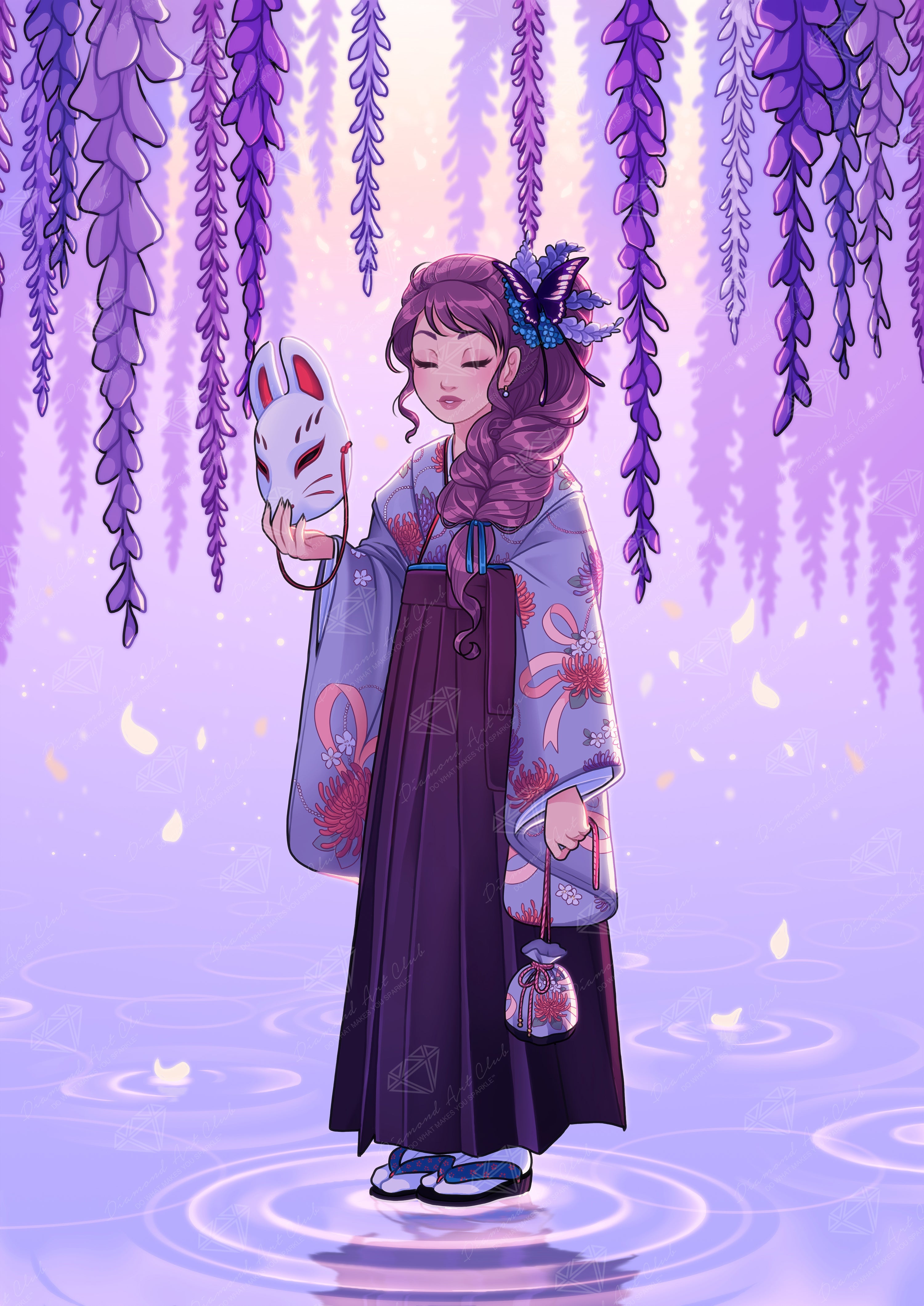 藤の夢 ダイヤモンドペインティングキット – Diamond Art Club