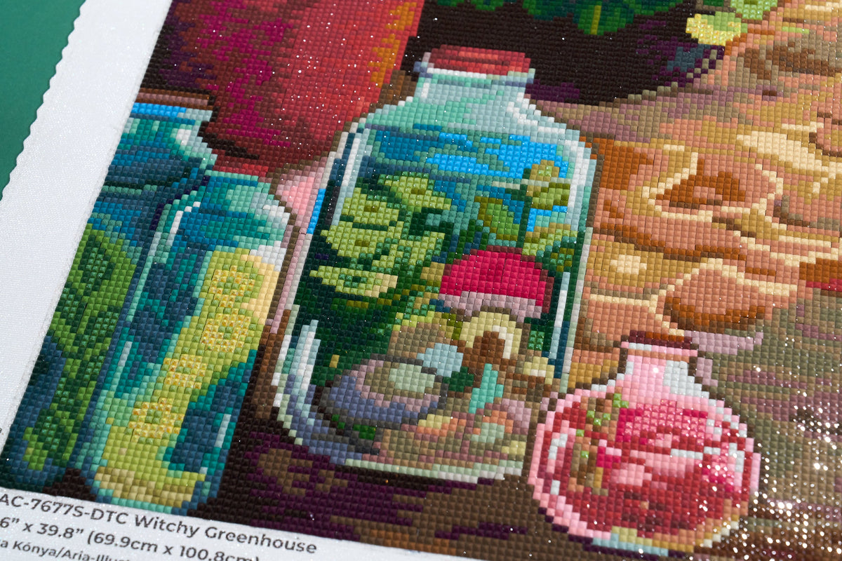 Diamond Painting Witchy Greenhouse 27.6" x 39.8" (69.9cm x 100.8cm) / Square with 71 Colors including 1 AB and 7 Fairy Dust Diamonds / 113,805