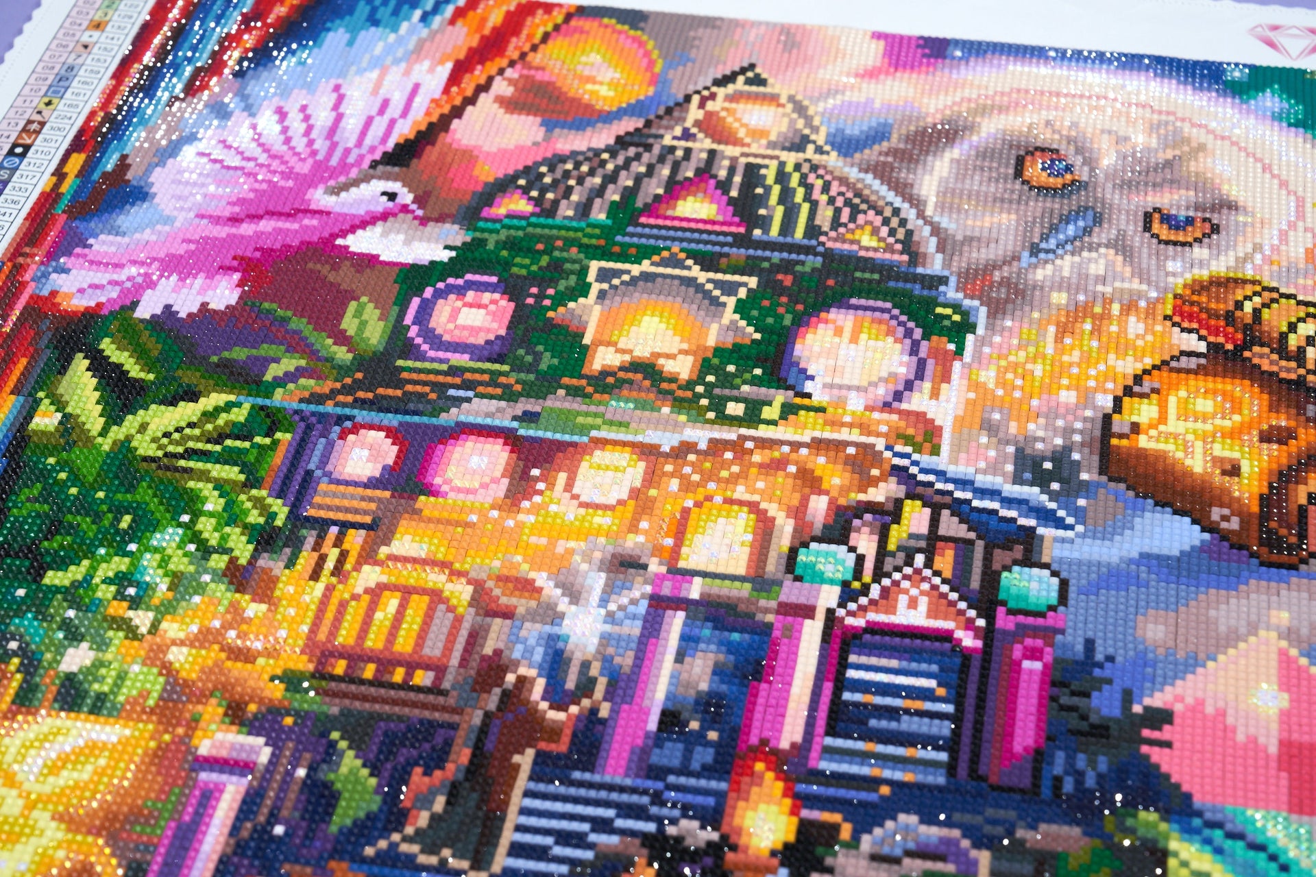Diamond Painting Wizard's Spell 37" x 27.6" (94cm x 70cm) / Square with 88 Colors including 5 ABs and 3 Fairy Dust Diamonds / 105,937