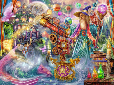 Diamond Painting Wizard's Spell 37" x 27.6" (94cm x 70cm) / Square with 88 Colors including 5 ABs and 3 Fairy Dust Diamonds / 105,937