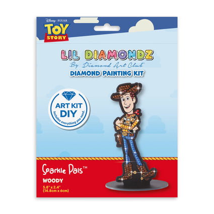 Diamond Painting Woody - Sparkle Pals™ 5.8" x 2.4" (14.8cm x 6cm) / Round with 7 Colors including 1 Electro Diamond and 3 Fairy Dust Diamonds / 138