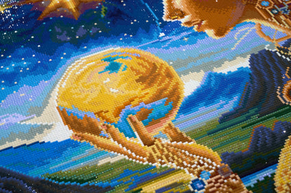 Diamond Painting World Priestess 27.6" x 41.3" (69.9cm x 104.8cm) / Square with 73 Colors including 2 ABs and 4 Fairy Dust Diamonds / 118,301