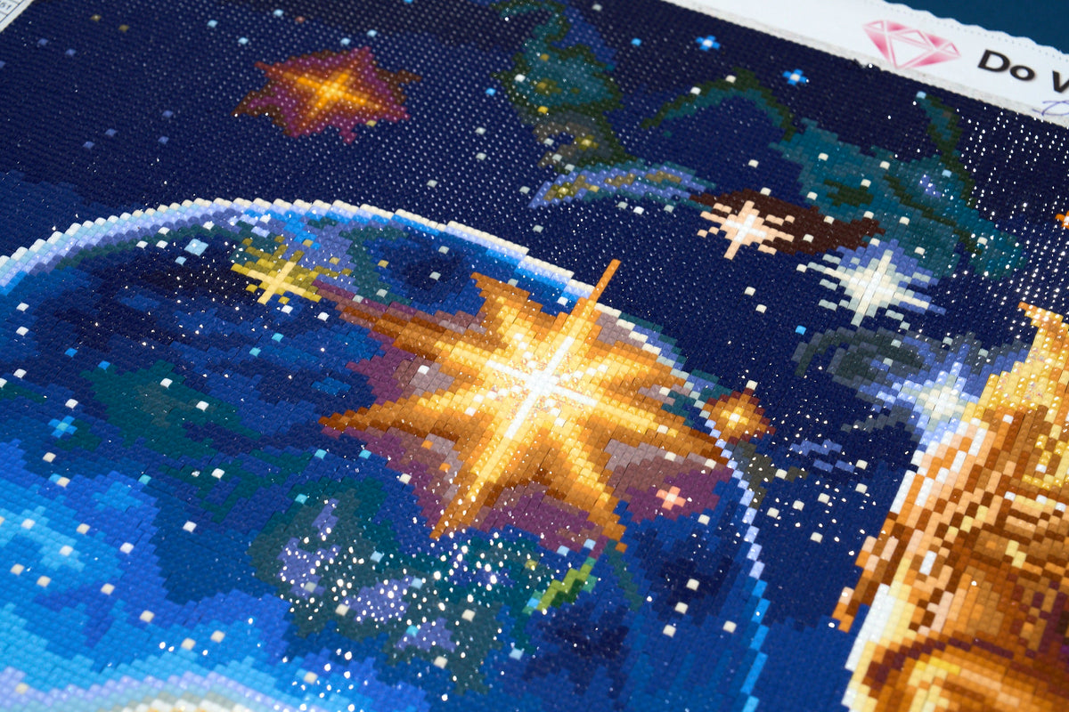 Diamond Painting World Priestess 27.6" x 41.3" (69.9cm x 104.8cm) / Square with 73 Colors including 2 ABs and 4 Fairy Dust Diamonds / 118,301