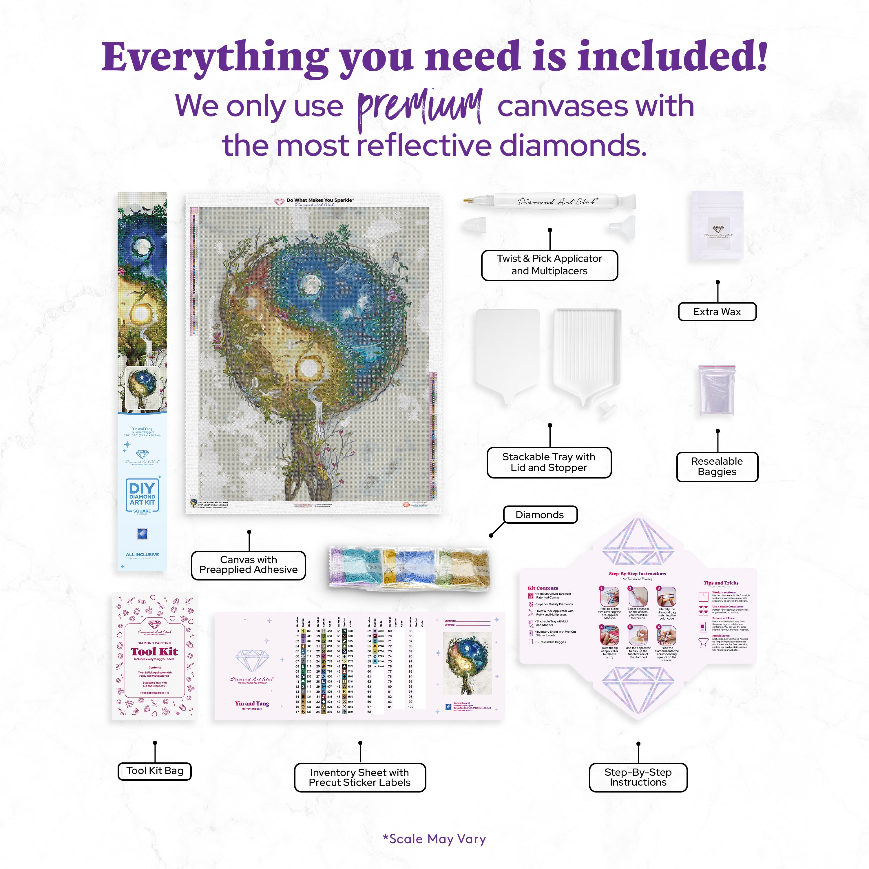 Yin and Yang Diamond Painting Kit – Diamond Art Club