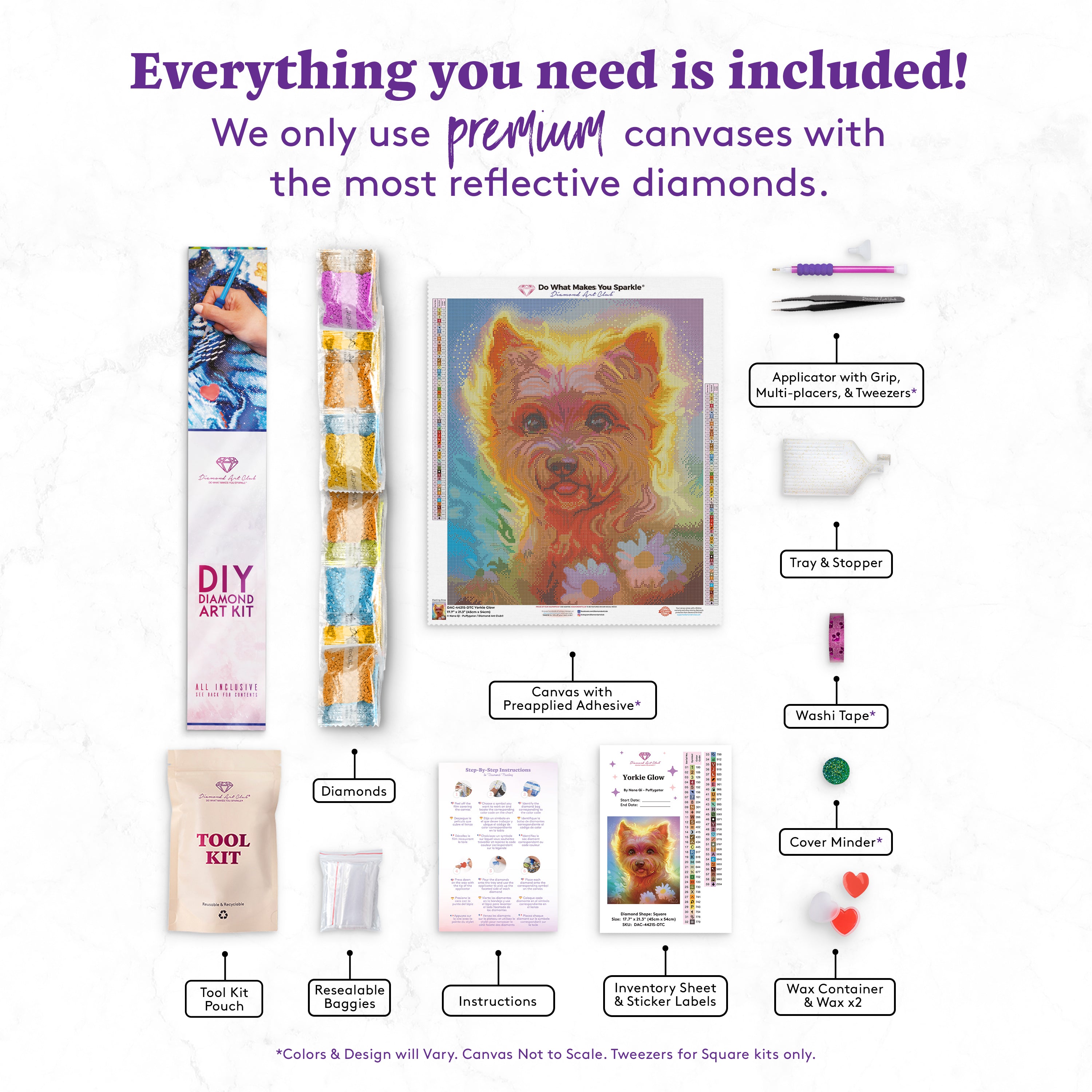 Yorkie Cute Diamond Painting Kit - DIY – Diamond Painting Kits
