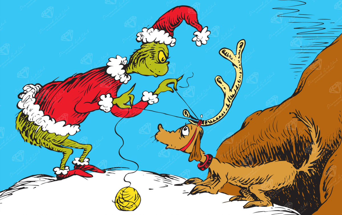 Diamond Painting You'll Be My Reindeer 32" x 20" (80.9cm x 50.8cm) / Square with 9 Colors including 3 Fairy Dust Diamonds / 66,300