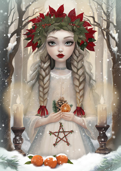 Diamond Painting Yule 22" x 31" (55.8cm x 78.7cm) / Square With 73 Colors Including 3 ABs and 3 Fairy Dust Diamonds / 70,784