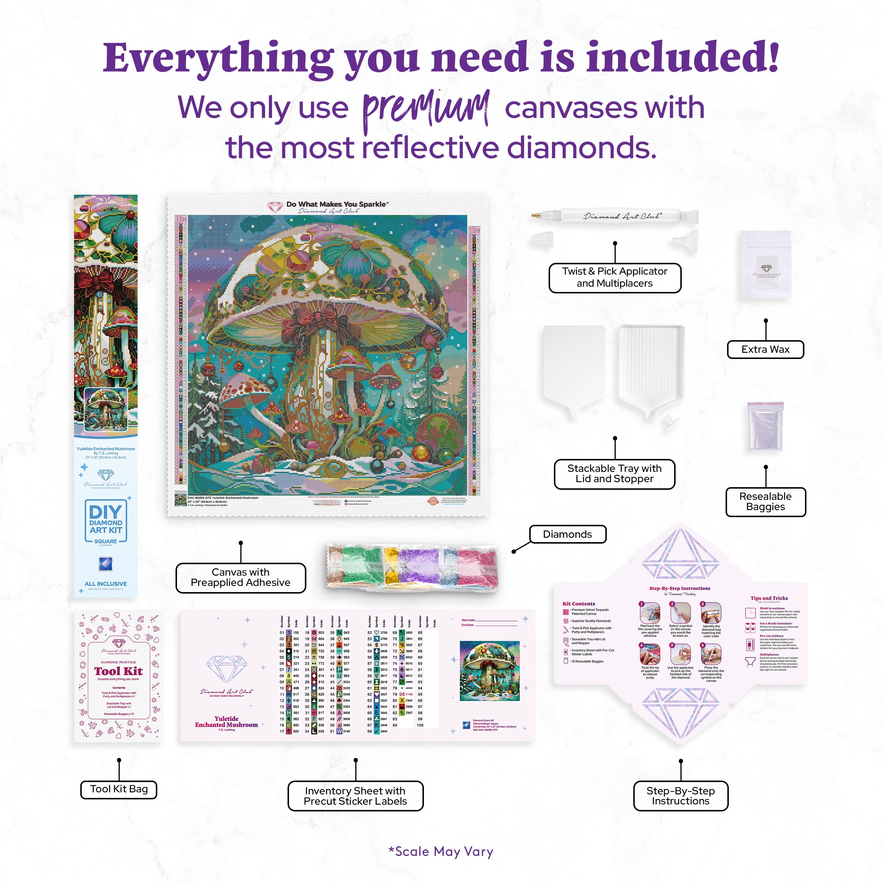 Yuletide Enchanted Mushroom – Diamond Art Club
