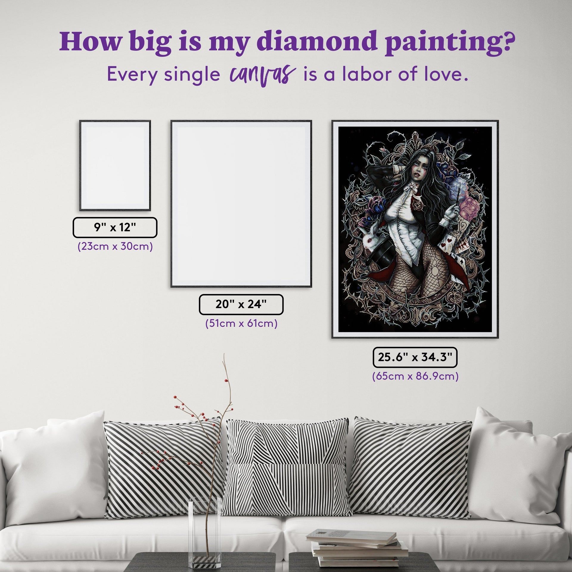 Diamond Painting Zatanna 25.6" x 34.3" (65cm x 86.9cm) / Square with 47 Colors including 5 Fairy Dust Diamonds / 91,089