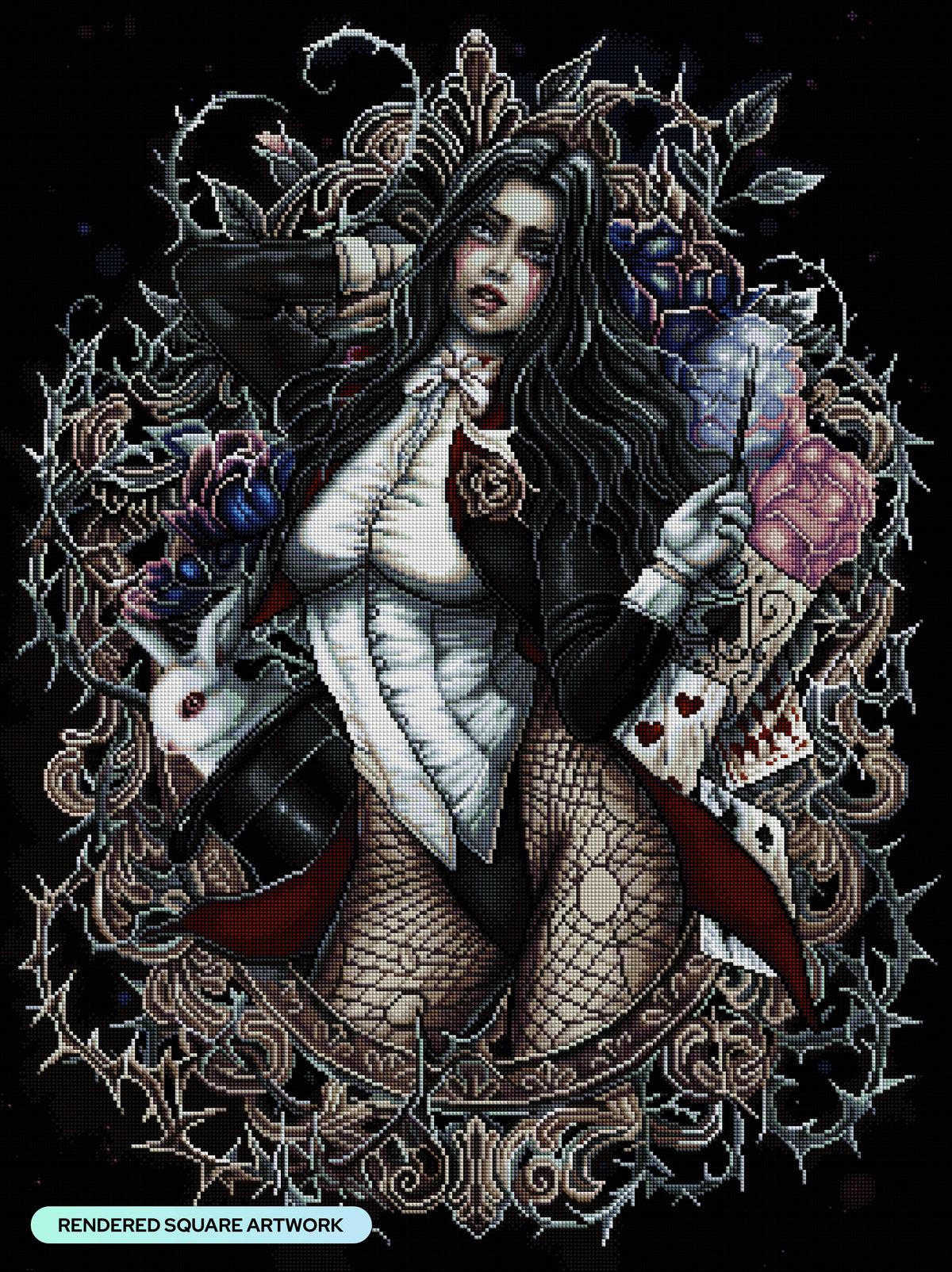 Diamond Painting Zatanna 25.6" x 34.3" (65cm x 86.9cm) / Square with 47 Colors including 5 Fairy Dust Diamonds / 91,089