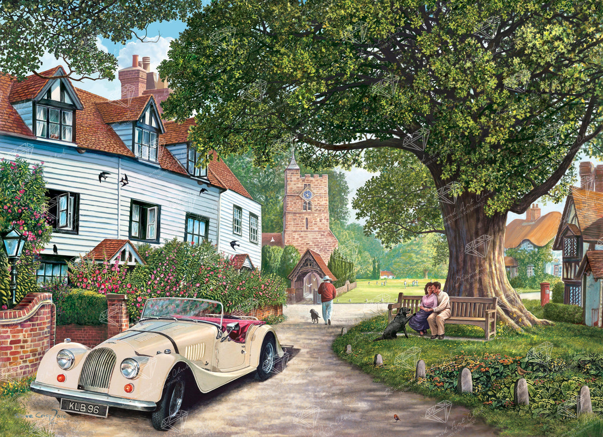 Diamond Painting A Drive Out 21.7" x 29.9″ (55cm x 76cm) / Round With 45 Colors Including 2 ABs / 52,455