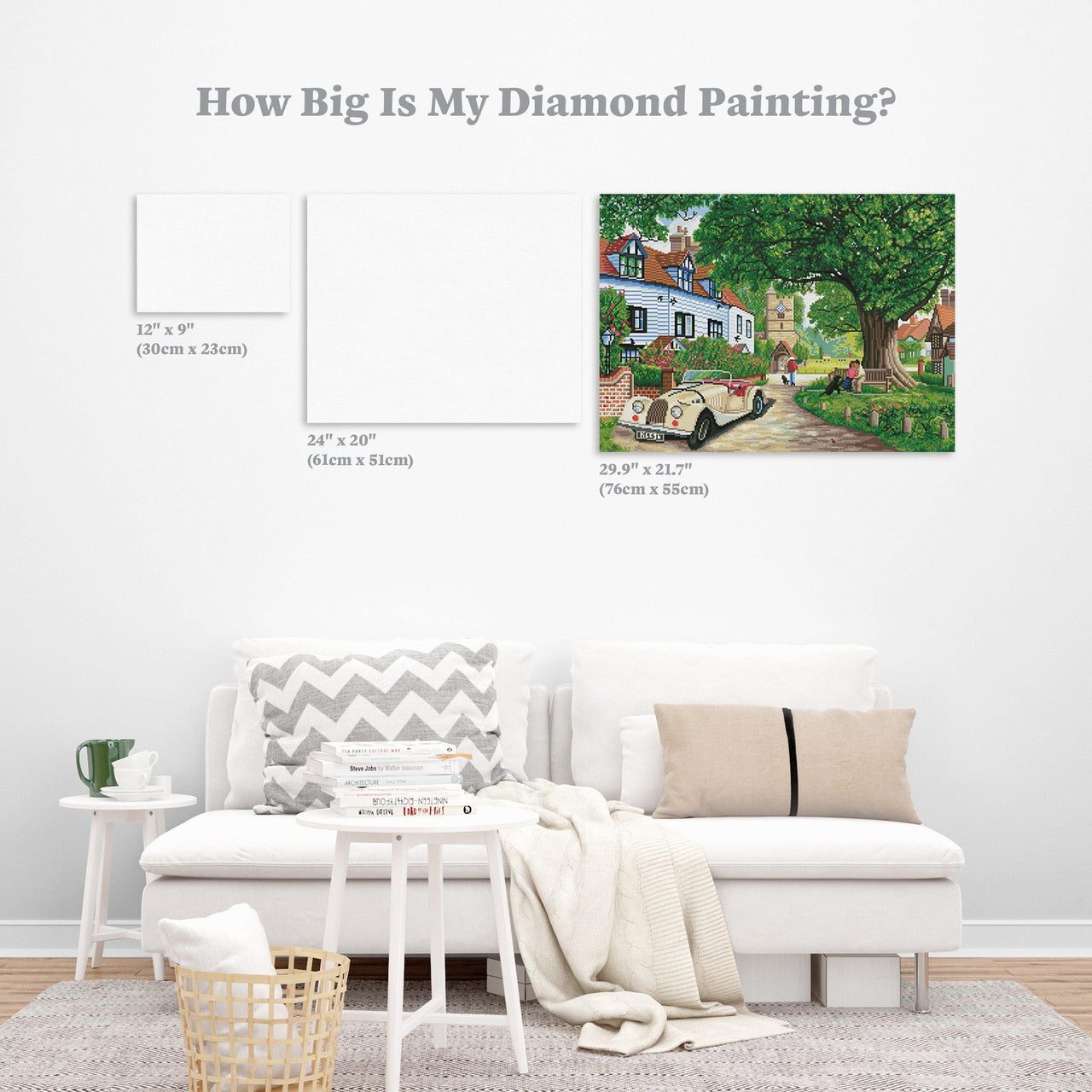Diamond Painting A Drive Out 21.7" x 29.9″ (55cm x 76cm) / Round With 45 Colors Including 2 ABs / 52,455