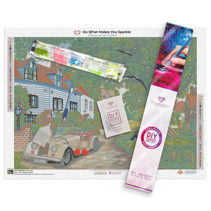 Diamond Painting A Drive Out 21.7" x 29.9″ (55cm x 76cm) / Round With 45 Colors Including 2 ABs / 52,455