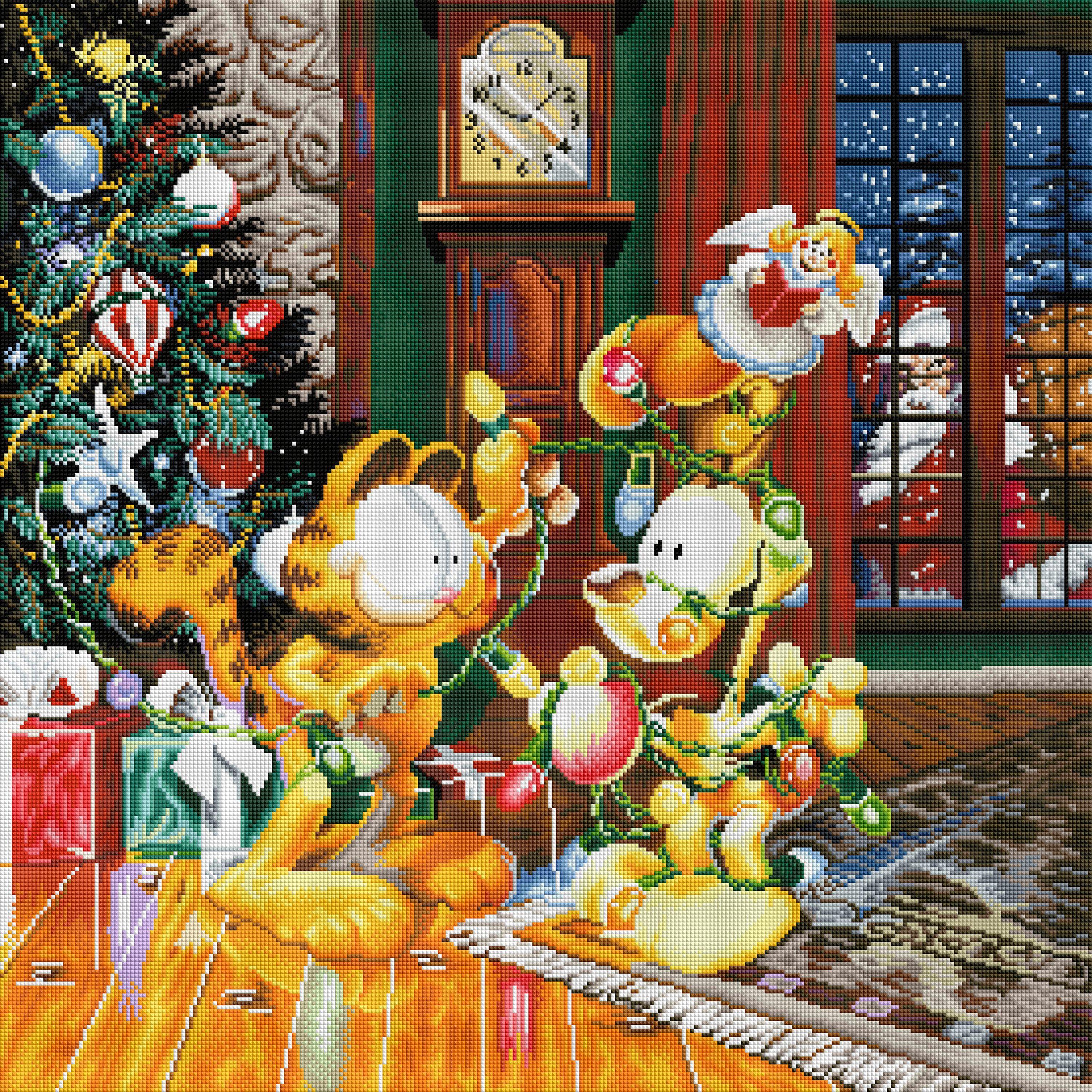 A Garfield Christmas Diamond Painting