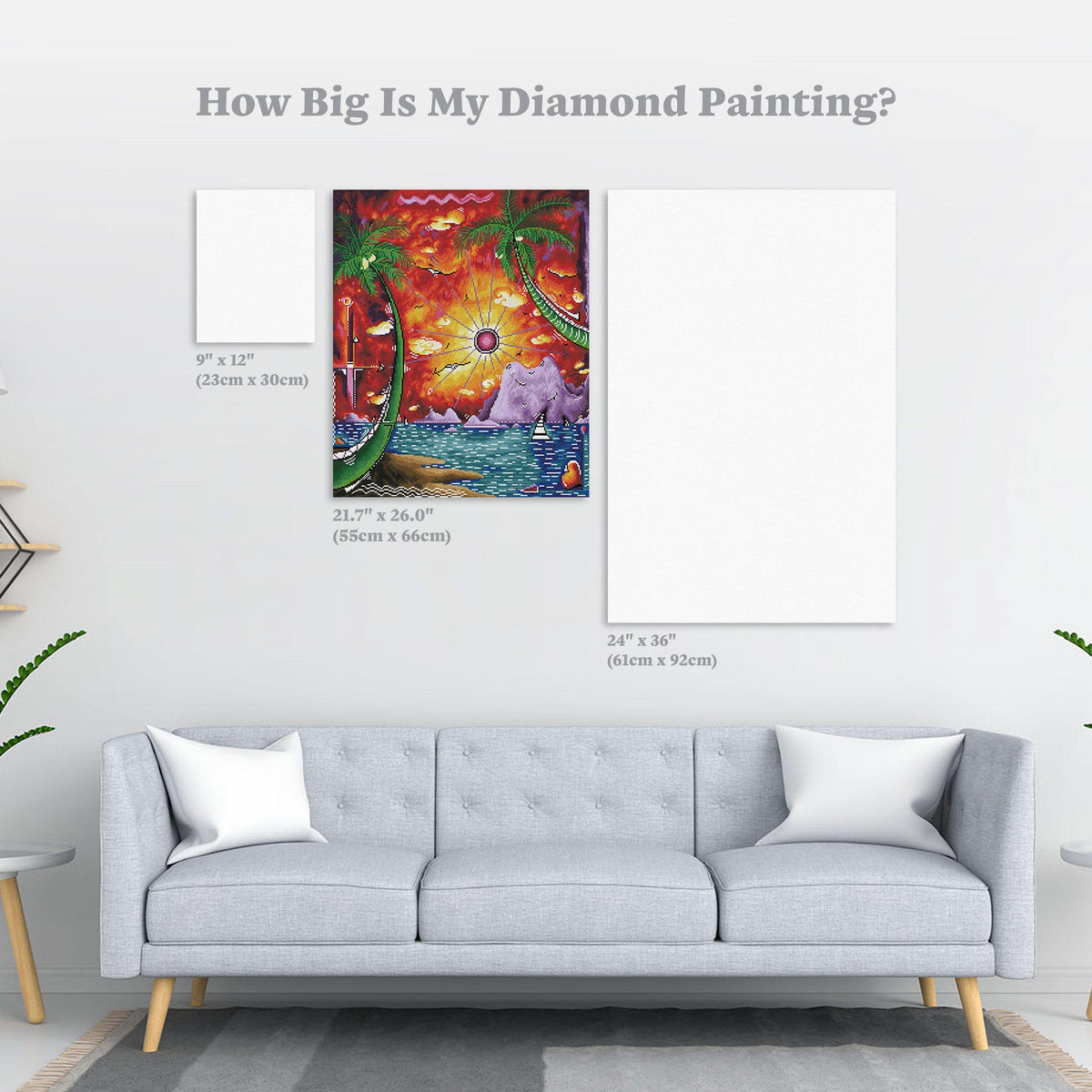 Diamond Painting A World Awaits 21.7" x 26.0″ (55cm x 66cm) / Square With 43 Colors Including 2 ABs / 55,944