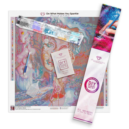 Diamond Painting Abundant Dreams 22" x 22″ (56cm x 56cm) / Round with 59 Colors including 4 ABs