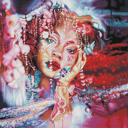 Diamond Painting Abundant Dreams 22" x 22″ (56cm x 56cm) / Round with 59 Colors including 4 ABs