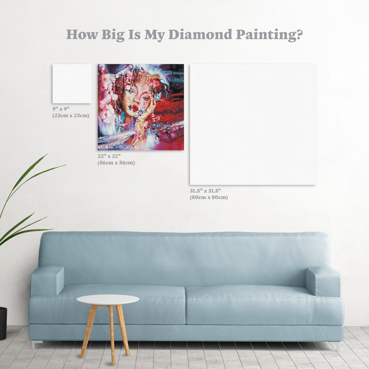 Diamond Painting Abundant Dreams 22" x 22″ (56cm x 56cm) / Round with 59 Colors including 4 ABs