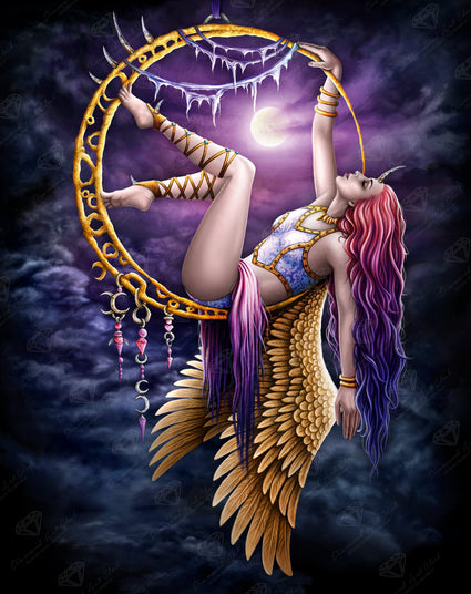 Diamond Painting Aerial Angel 27.6" x 34.7″ (70cm x 88cm) / Square with 49 Colors including 3 ABs / 96,673