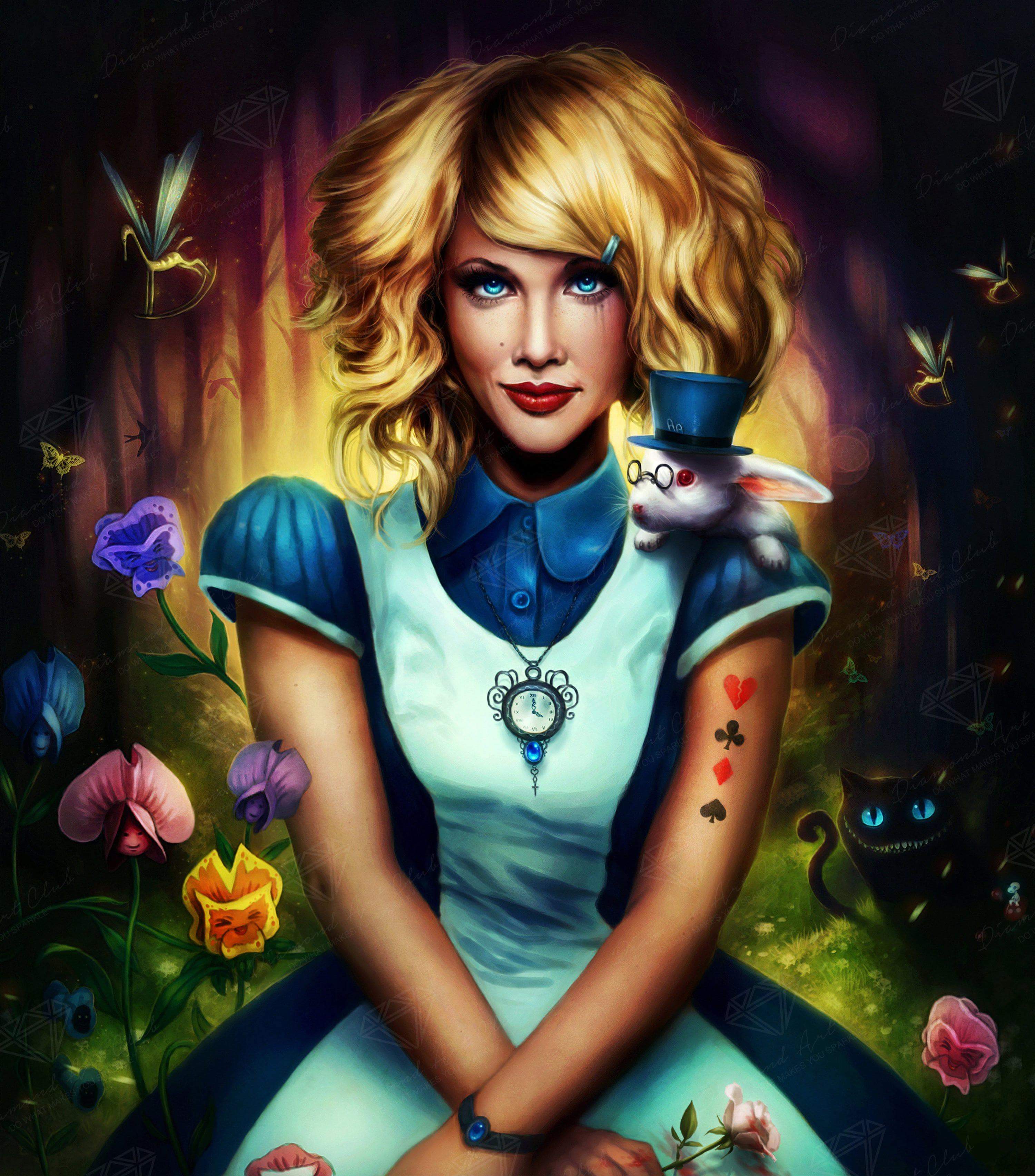 Diamond Art Club Alice in Wonderland Diamond Painting Kit