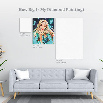 Diamond Painting Alis 20" x 24″ (51cm x 61cm) / Round with 51 Colors including 4 ABs / 39,276