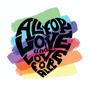 Diamond Painting All For Love 13" x 13" (33cm x 33cm) / Square with 14 Colors including 6 ABs / 16,900