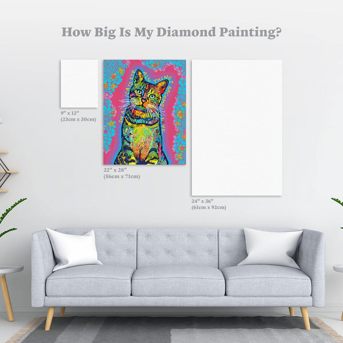 Diamond Painting All Things Become Love 22" x 28" (56cm x 71cm) / Square With 39 Colors Including 4 ABs / 62,101