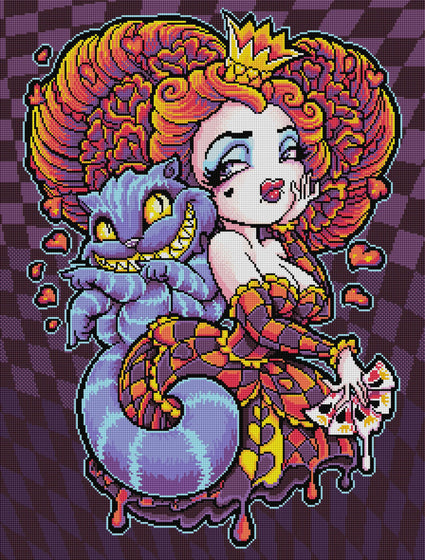 Diamond Painting All Ways Are The Queens Ways 22" x 29" (56cm x 74cm) / Square with 25 Colors including 3 ABs / 66,080