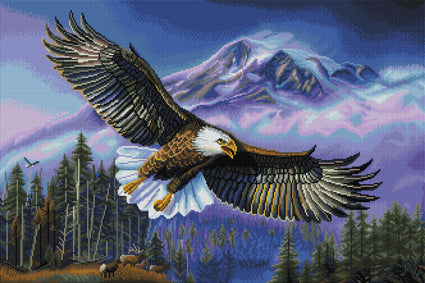 Diamond Painting American Anthem 33" x 22″ (84cm x 56cm) / Square with 43 Colors including 4 ABs / 73,372