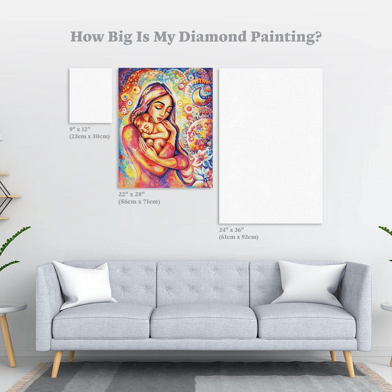 Diamond Painting Angel Dream 22" x 28″ (56cm x 71cm) / Round With 46 Colors Including 2 ABs