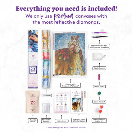 Diamond Painting Aphrodite 22" x 30" (56cm x 76cm) / Square with 44 Colors including 5 ABs / 66,521