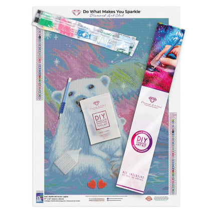 Diamond Painting Arctic Lights 17" x 24″ (43cm x 61cm) / Round with 41 Colors including 4 ABs / 33,200