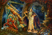 Diamond Painting Astronomer 41.3" x 27.6" (105cm x 70cm) / Square with 66 Colors including 4 ABs / 118,301