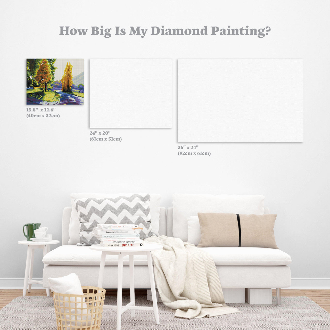 Diamond Painting Autumn Light 12.6″ x 15.7″ (32cm x 40cm) / Square With 35 Colors Including 1 AB