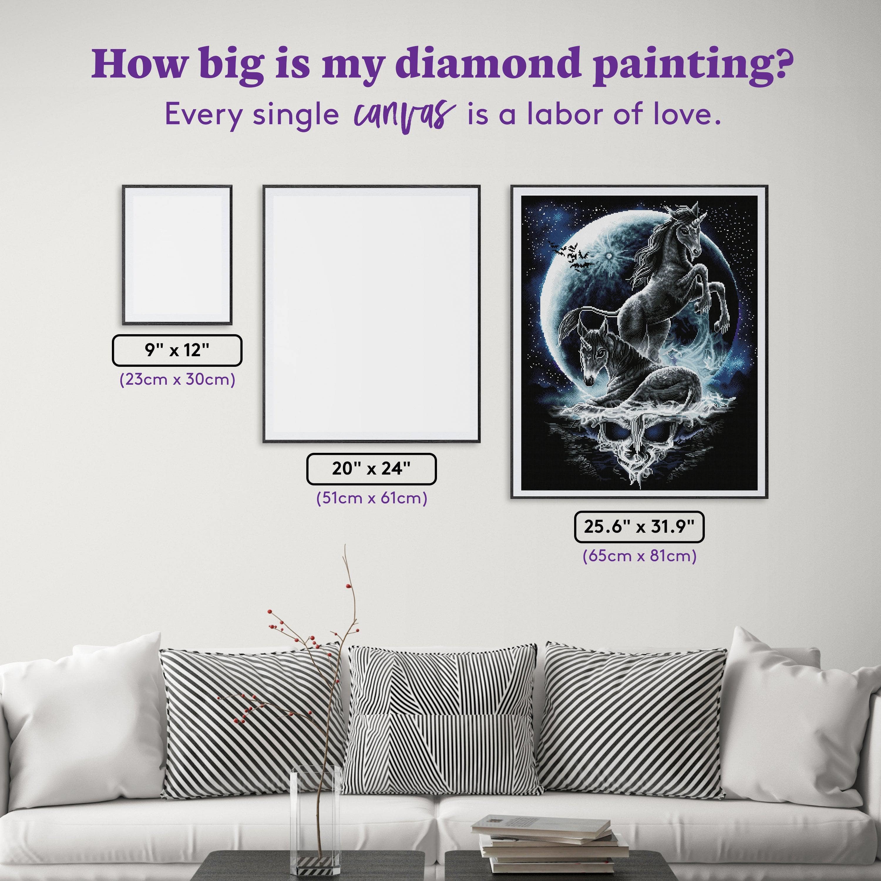 赤ちゃんユニコーンたち ダイヤモンドアートキット – Diamond Art Club