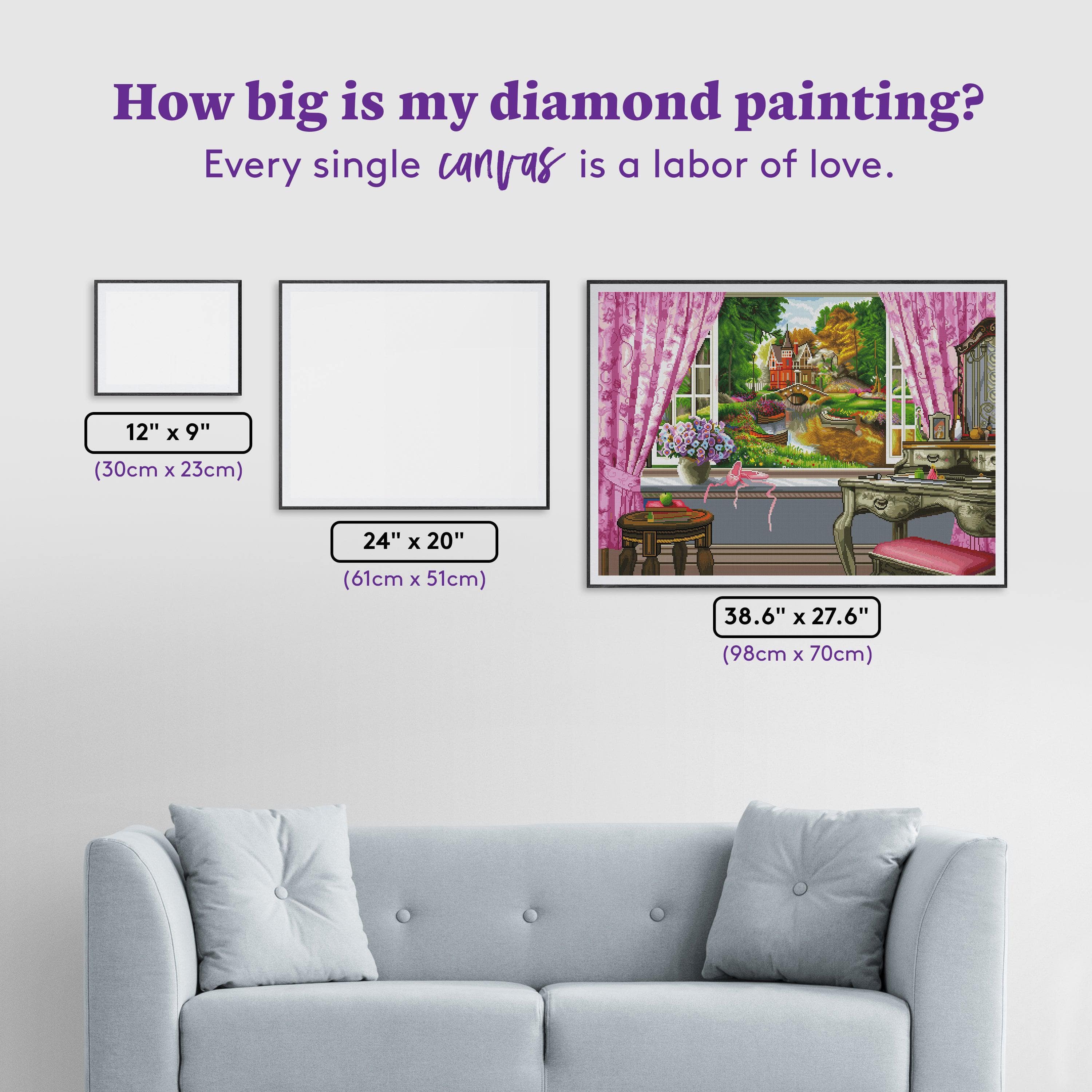 Bedroom View Diamond Painting Kit – Diamond Art Club