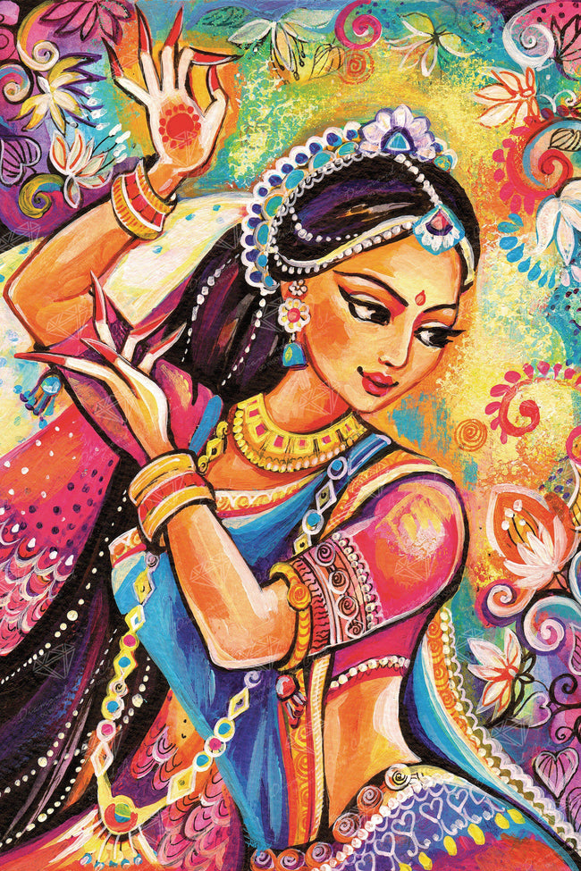 Diamond Painting Belly Dancer 20" x 30″ (51cm x 76cm) / Square With 38 Colors Including 2 ABs / 60,003