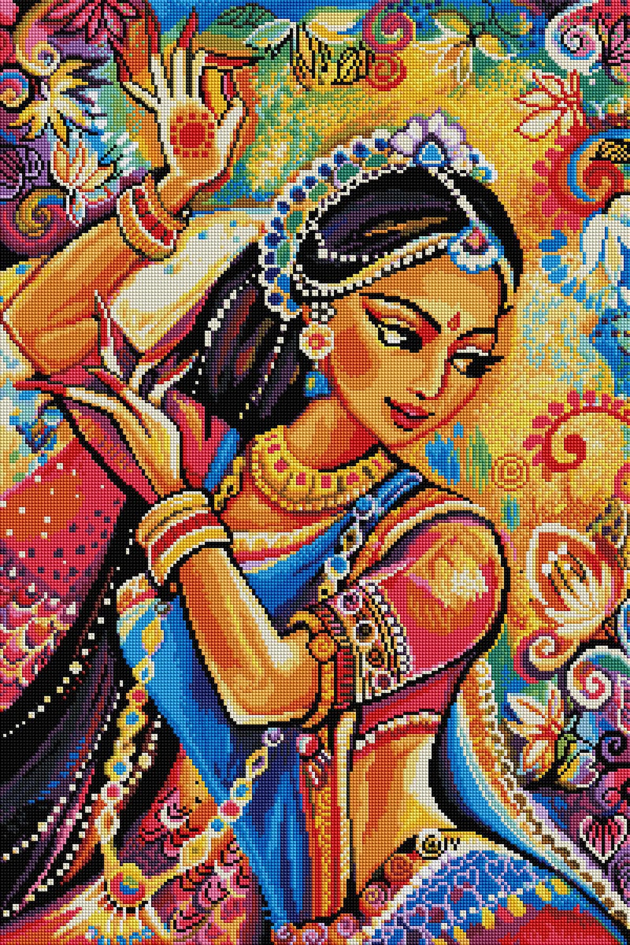 Diamond Painting Belly Dancer 20" x 30″ (51cm x 76cm) / Square With 38 Colors Including 2 ABs / 60,003