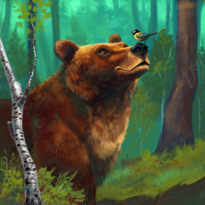 Diamond Painting Best Buds (final edition) 16.5" x 16.5" (42cm x 42cm) / Square with 28 Colors / 27,255