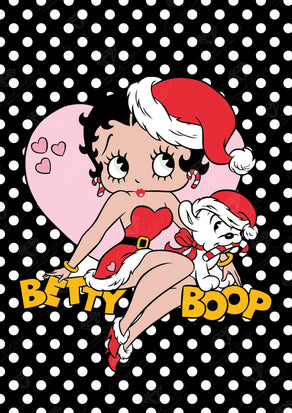 Diamond Painting Betty Boop and Pudgy 20" x 28″ (51cm x 71cm) / Square with 8 Colors including 1 AB / 22,180