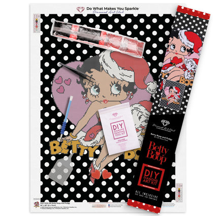 Diamond Painting Betty Boop and Pudgy 20" x 28″ (51cm x 71cm) / Square with 8 Colors including 1 AB / 22,180