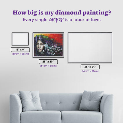 Diamond Painting Bittersweet 25" x 20″ (64cm x 51cm) / Round with 48 Colors including 4 ABs / 41,268