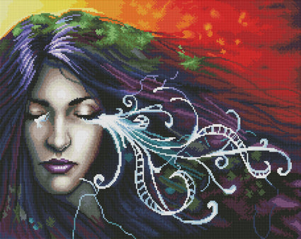 Diamond Painting Bittersweet 25" x 20″ (64cm x 51cm) / Round with 48 Colors including 4 ABs / 41,268