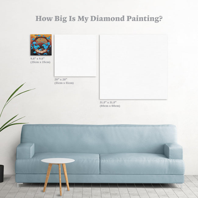 Diamond Painting Bless this Home Round With 20 Colors Including 1 AB / 9.8″ x 9.8″ (25cm x 25cm) / 7,225