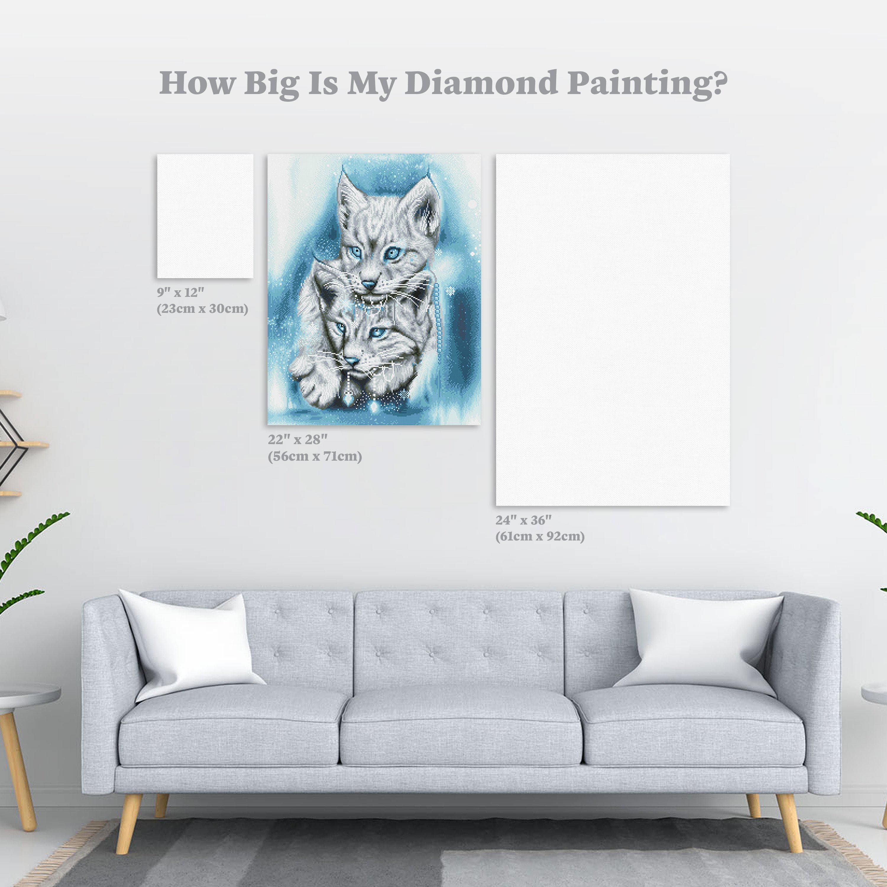 Sparkle and Create with Snowplanet Diamond Painting Kits: Blue-Cow