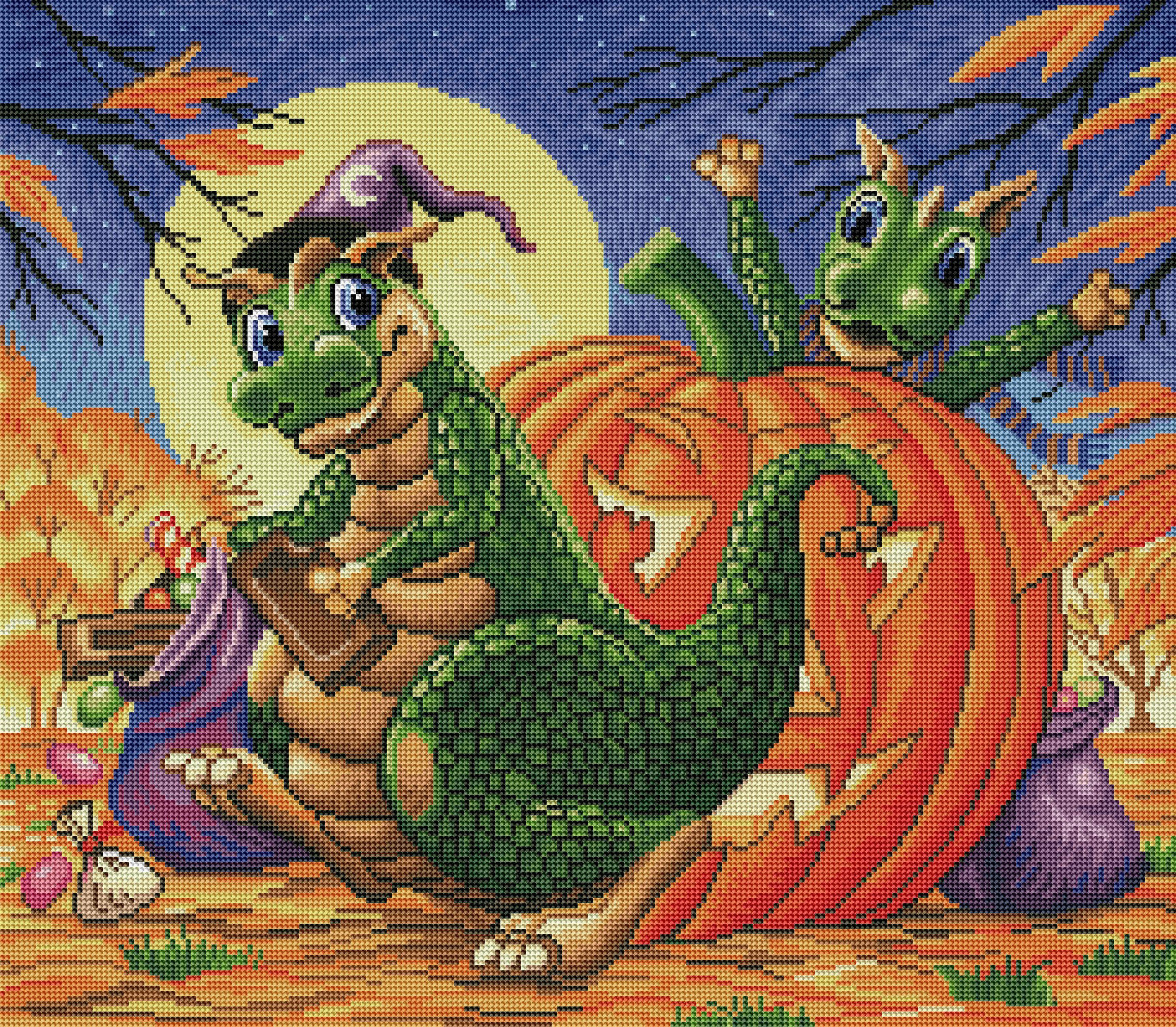 Halloween Boo Pumpkin Diamond Painting | Diamond Art Club®