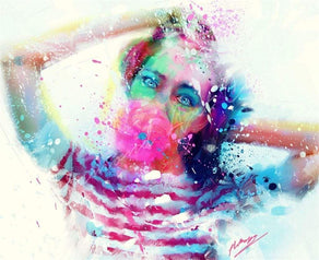 Diamond Painting Bubbleyum Round With Aurora Borealis Accents / 20.5" x 25.2" (52cm x 64cm) / 37 Colors including 1 AB