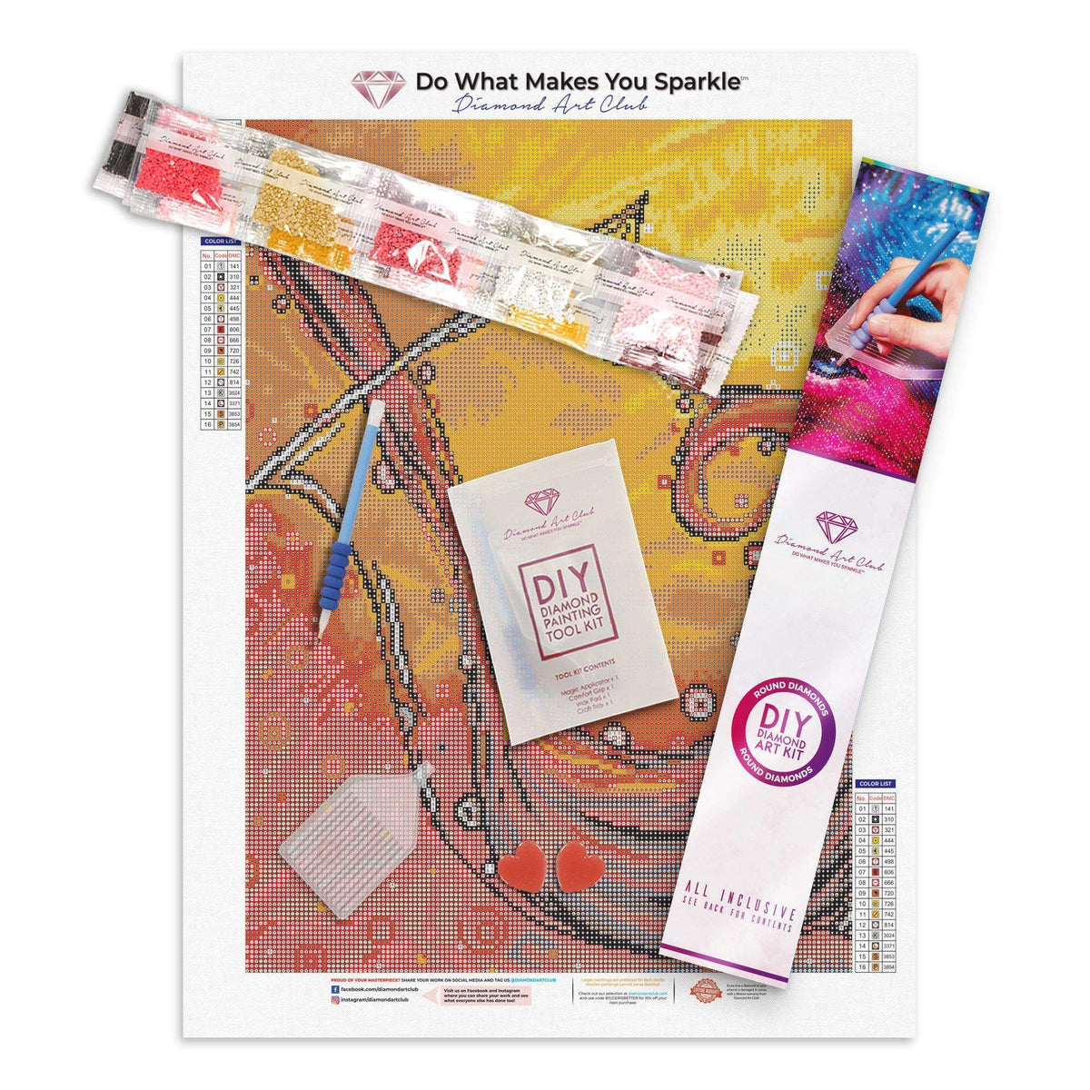 Diamond Painting Bubbling Joy 15.0" x 20.1″ (38cm x 51cm) / Round With 16 Colors Including 1 AB / 24,121