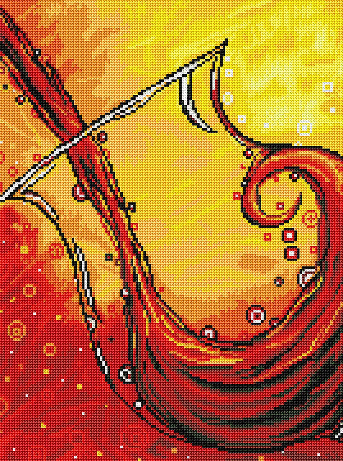 Diamond Painting Bubbling Joy 15.0" x 20.1″ (38cm x 51cm) / Round With 16 Colors Including 1 AB / 24,121